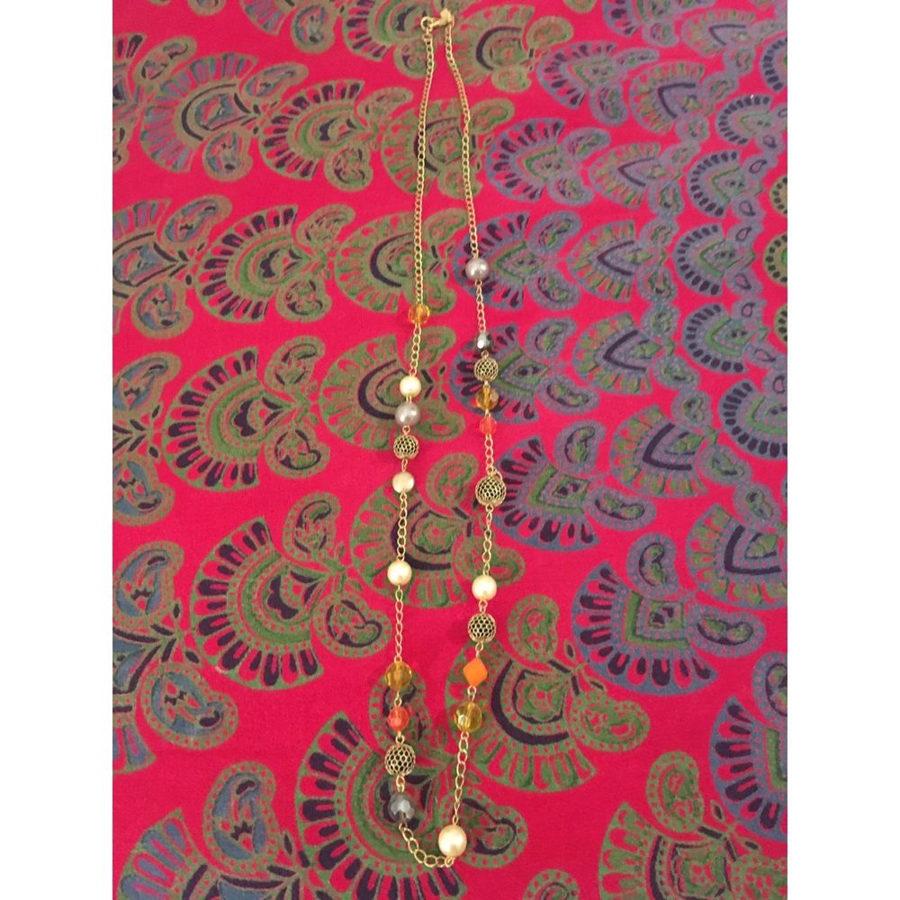 Gold Beaded Necklace
